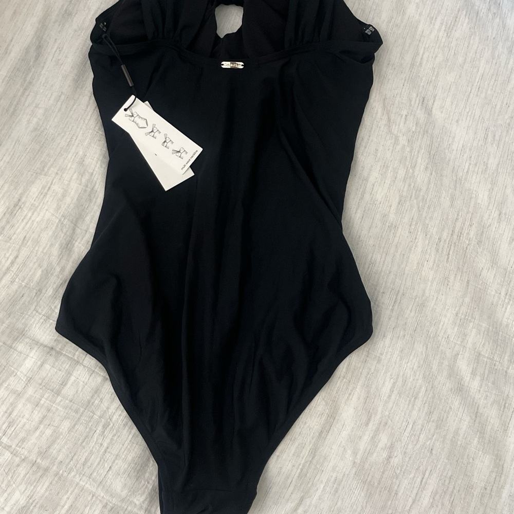 Calvin Klein Stylish Black One Piece Swimsuit size 10 - Picture 5 of 6